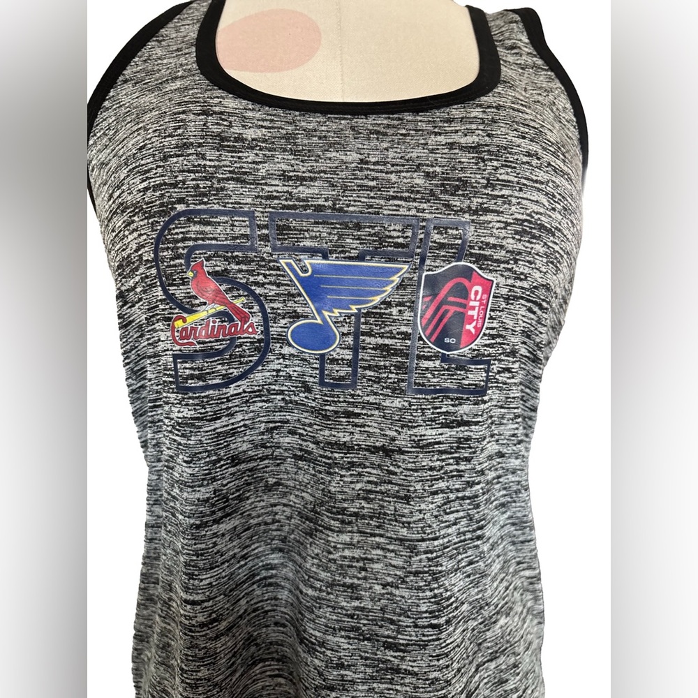 STL St Louis Cardinals Blues City SC Tank Top- Medium Baseball Hockey Soccer